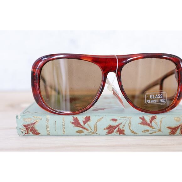 Vintage 1980s Foster Grant Sunglasses NOS Korea Grandpacore No side Shields - Picture 3 of 10